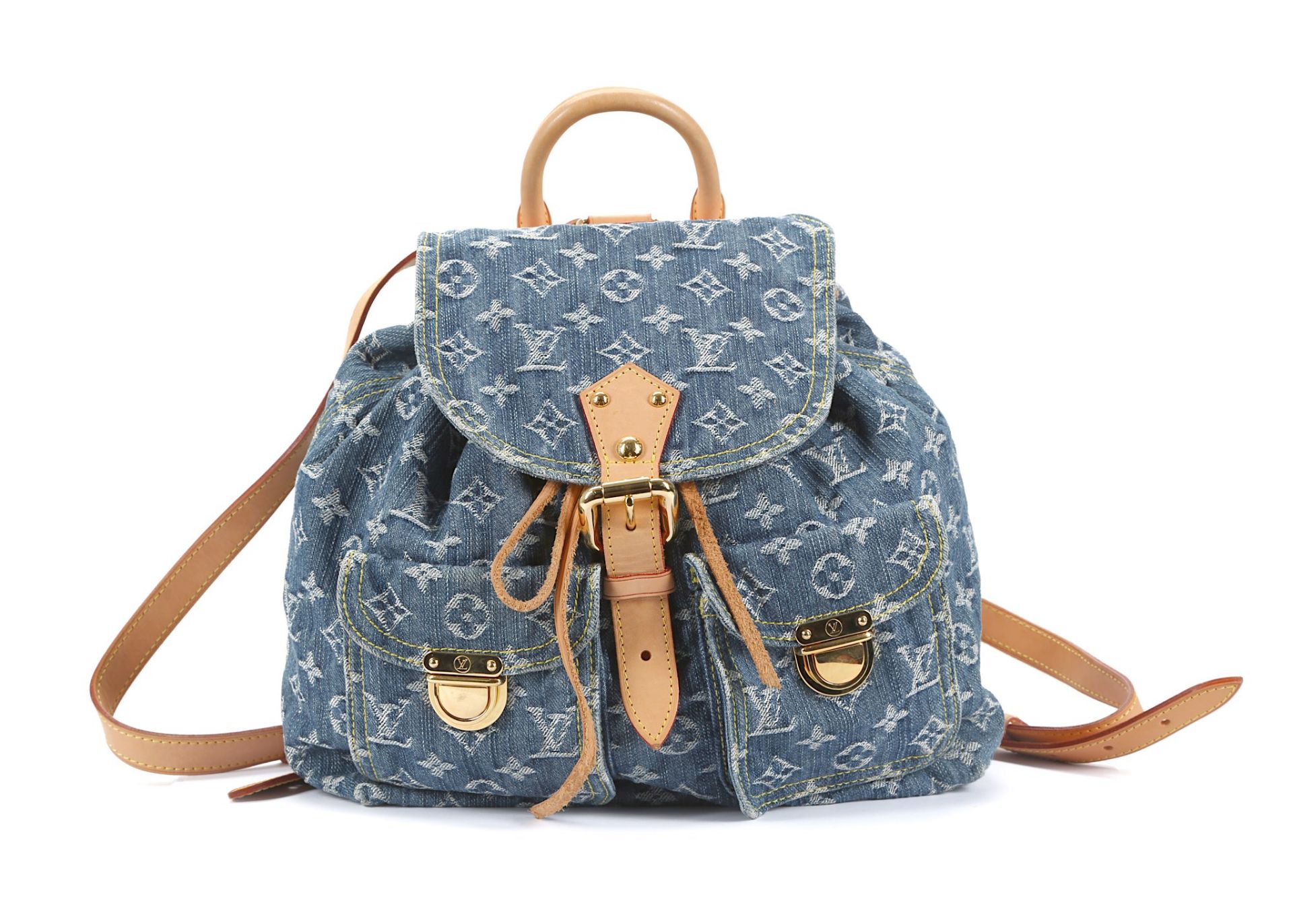 Louis Vuitton Denim Sac a Dos GM Backpack, c. 2006