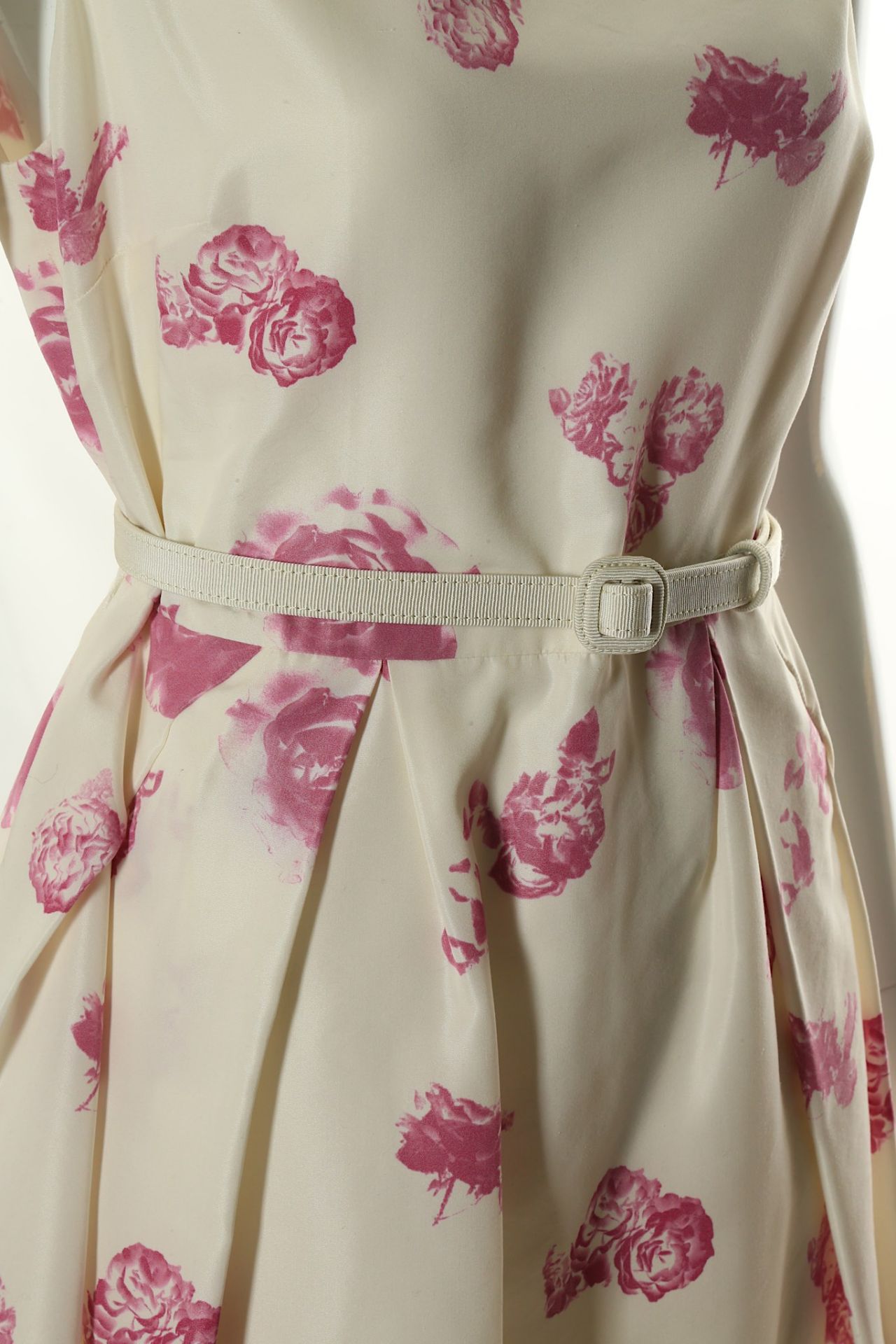 Christian Dior Rose Pattern Tulip Dress, 2000s, si - Image 2 of 5