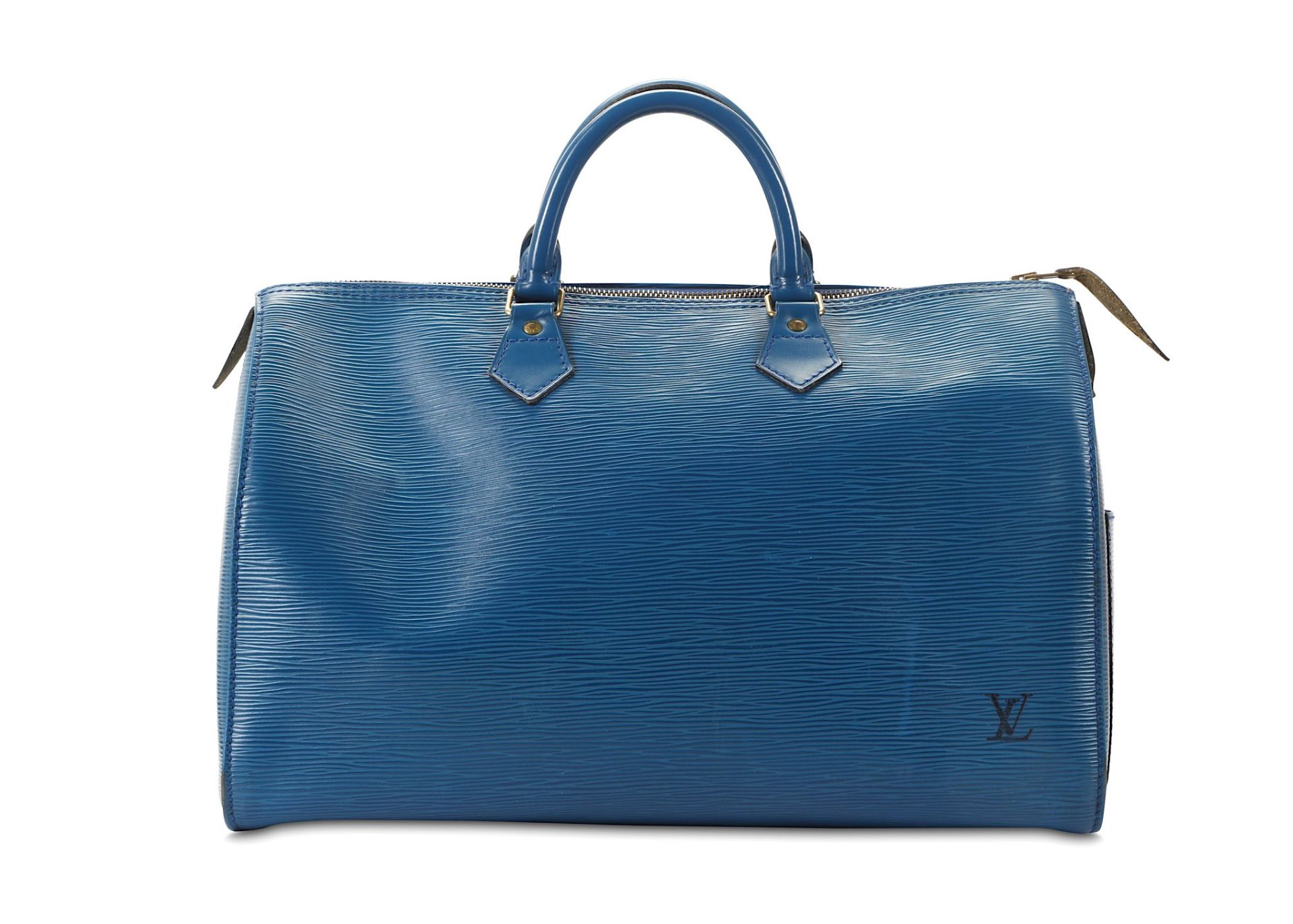 Louis Vuitton Blue Epi Speedy 40, c. 1992, 40cm wi