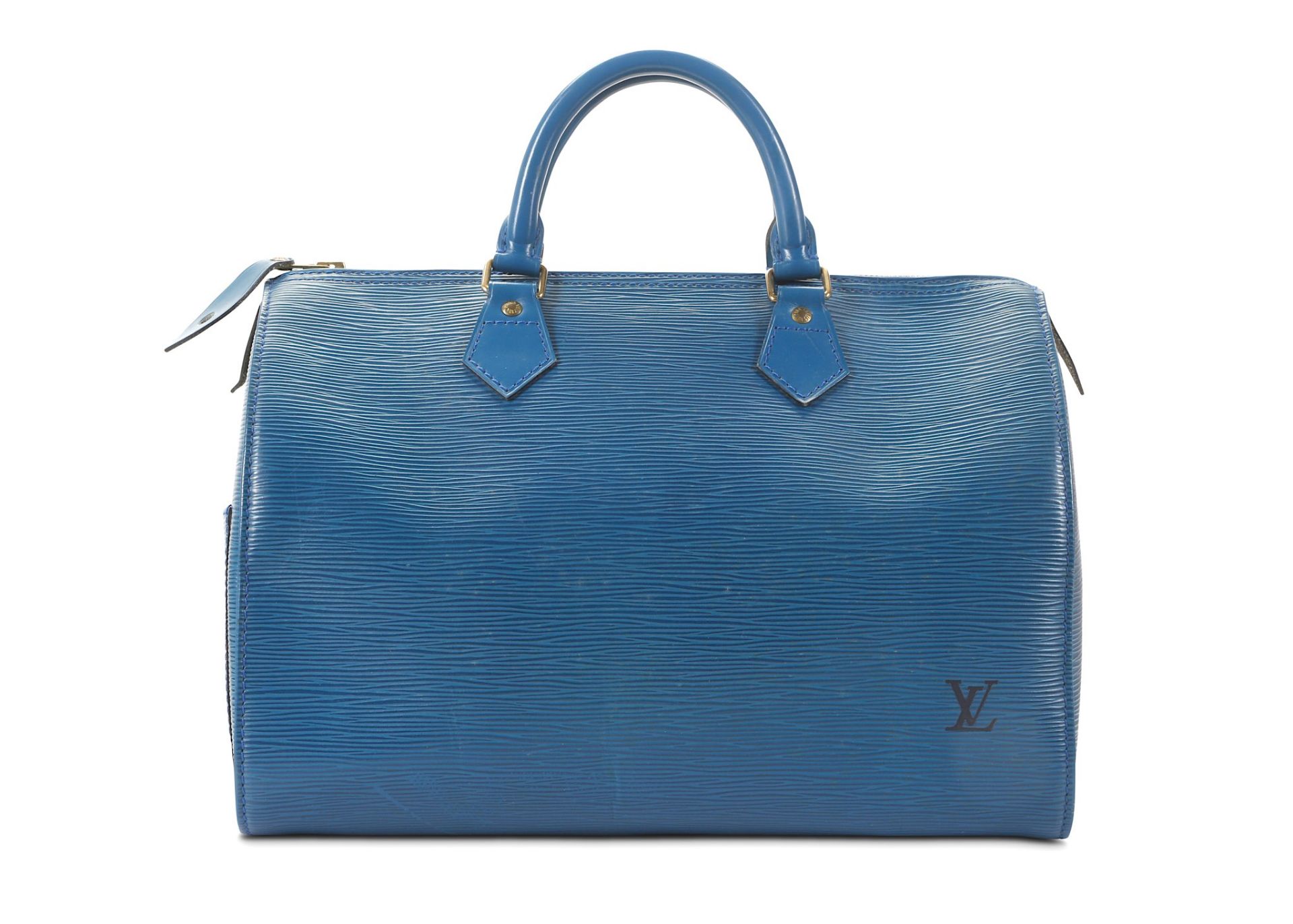 Louis Vuitton Blue Epi Speedy 30, c. 1993, 30cm wi