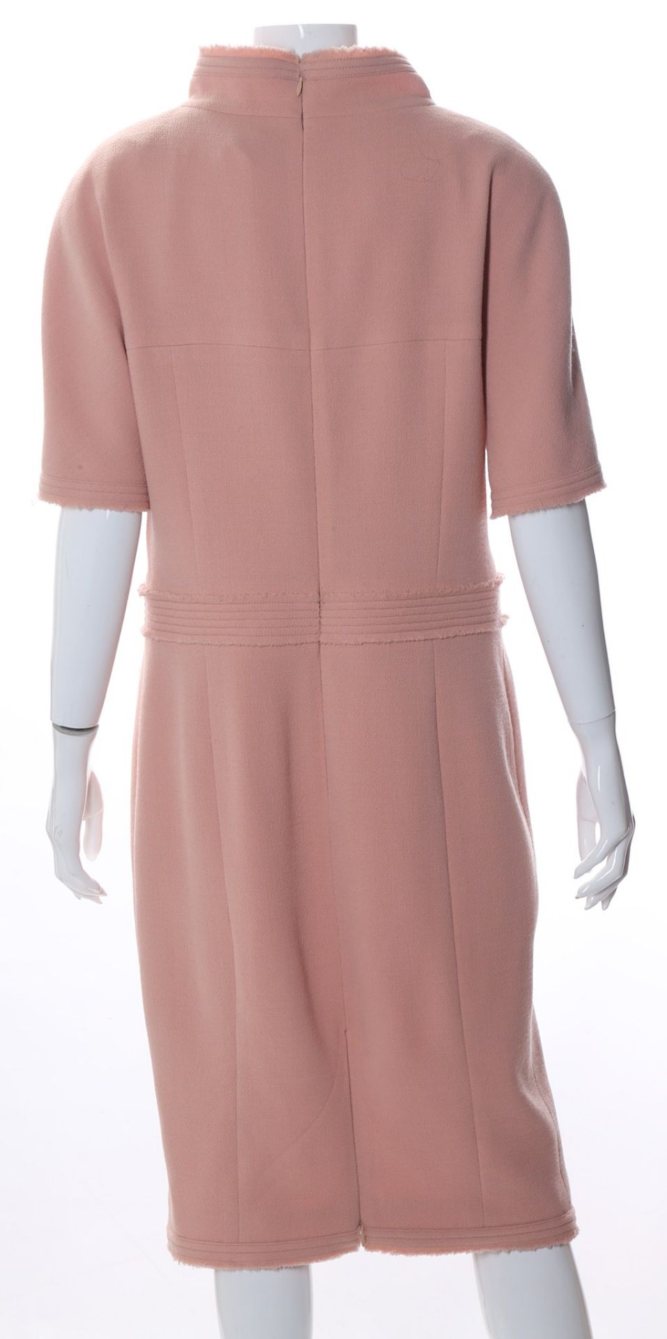 Chanel Salmon Wool Dress, Printemps 2012, with ham - Bild 3 aus 9