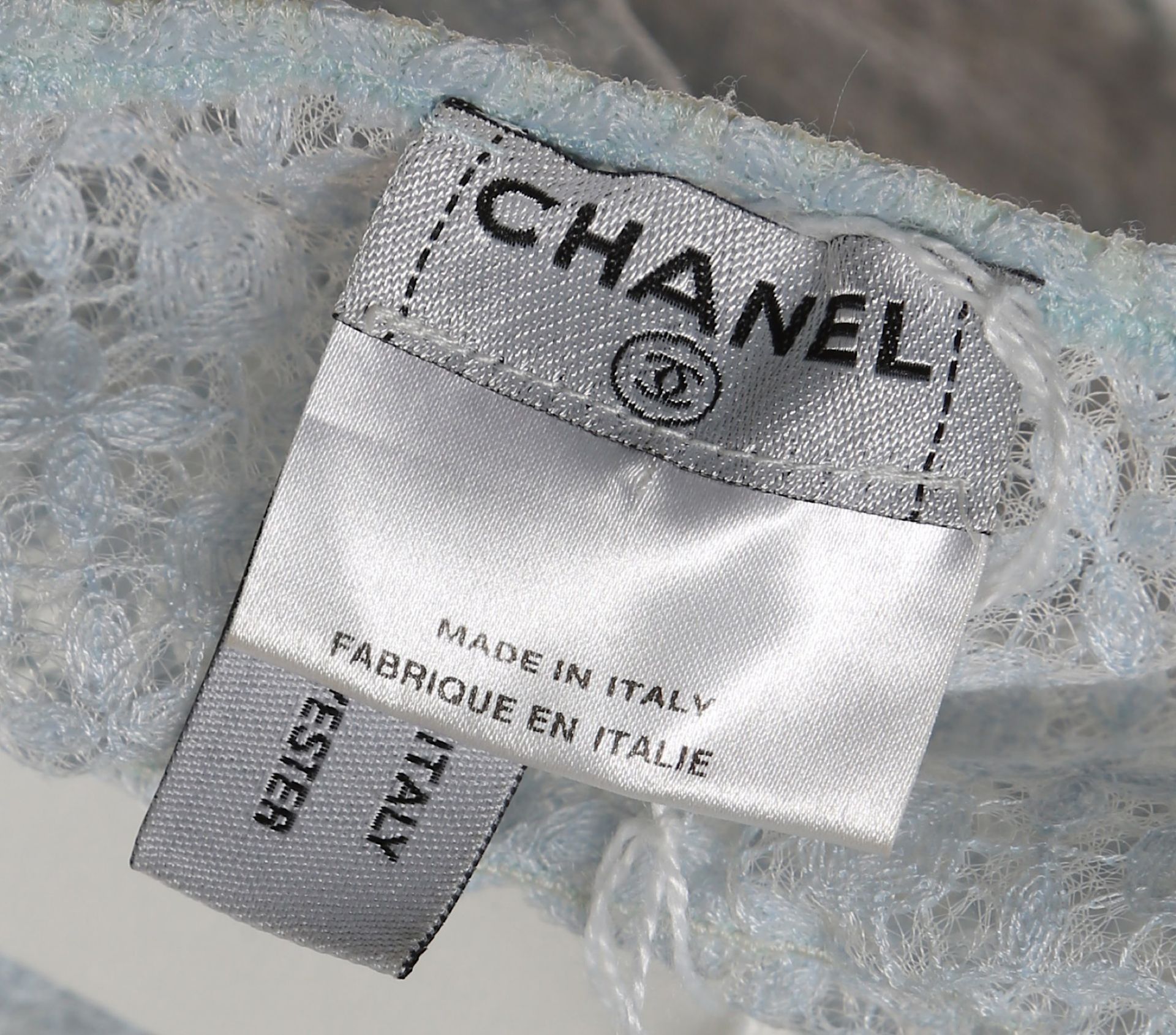 Chanel Baby Blue Lace Top, c. 2007, sleeveless des - Image 4 of 6