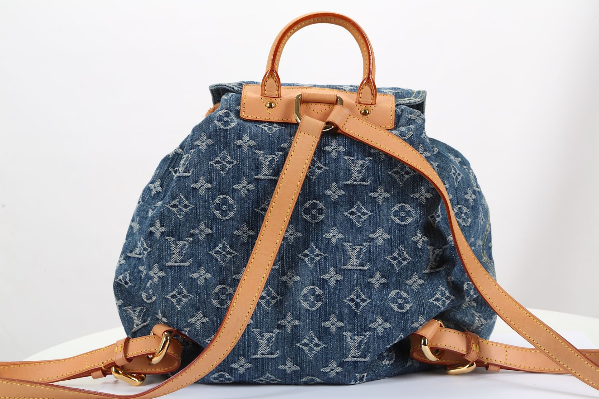 Louis Vuitton Denim Sac a Dos GM Backpack, c. 2006 - Image 4 of 6