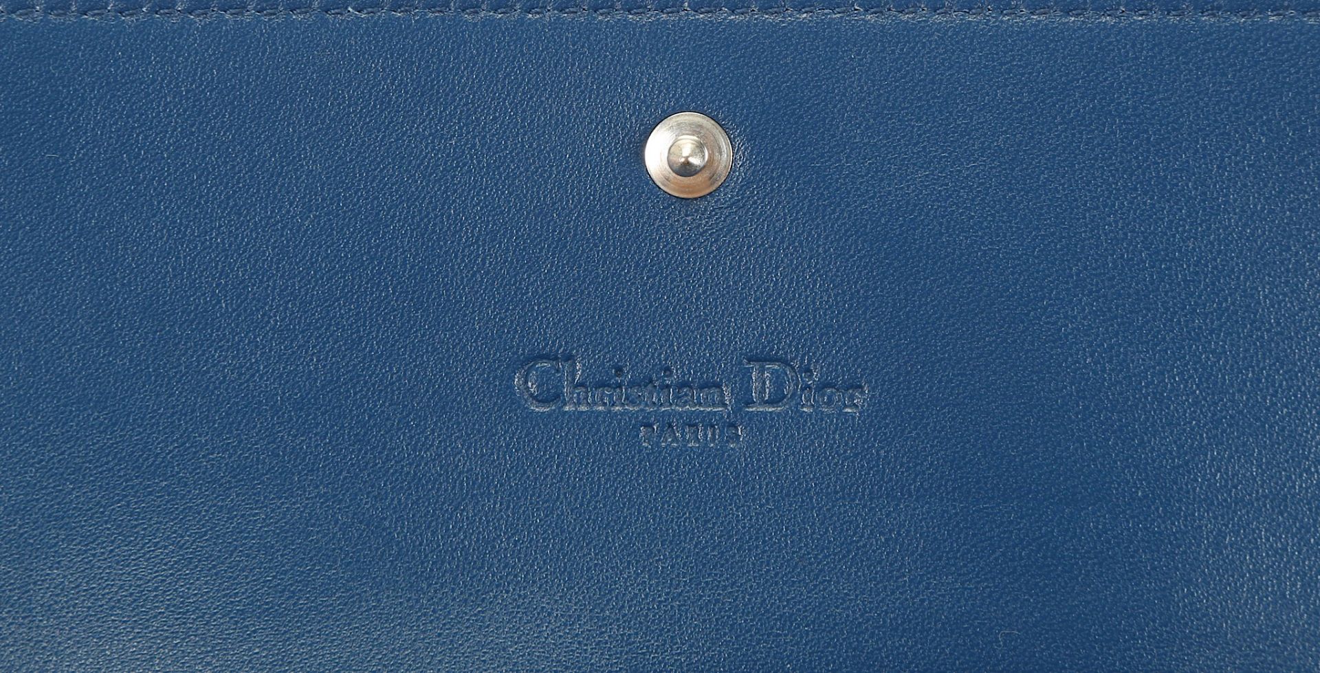 Christian Dior Blue Rendezvous Wallet on Chain, Ca - Image 4 of 5