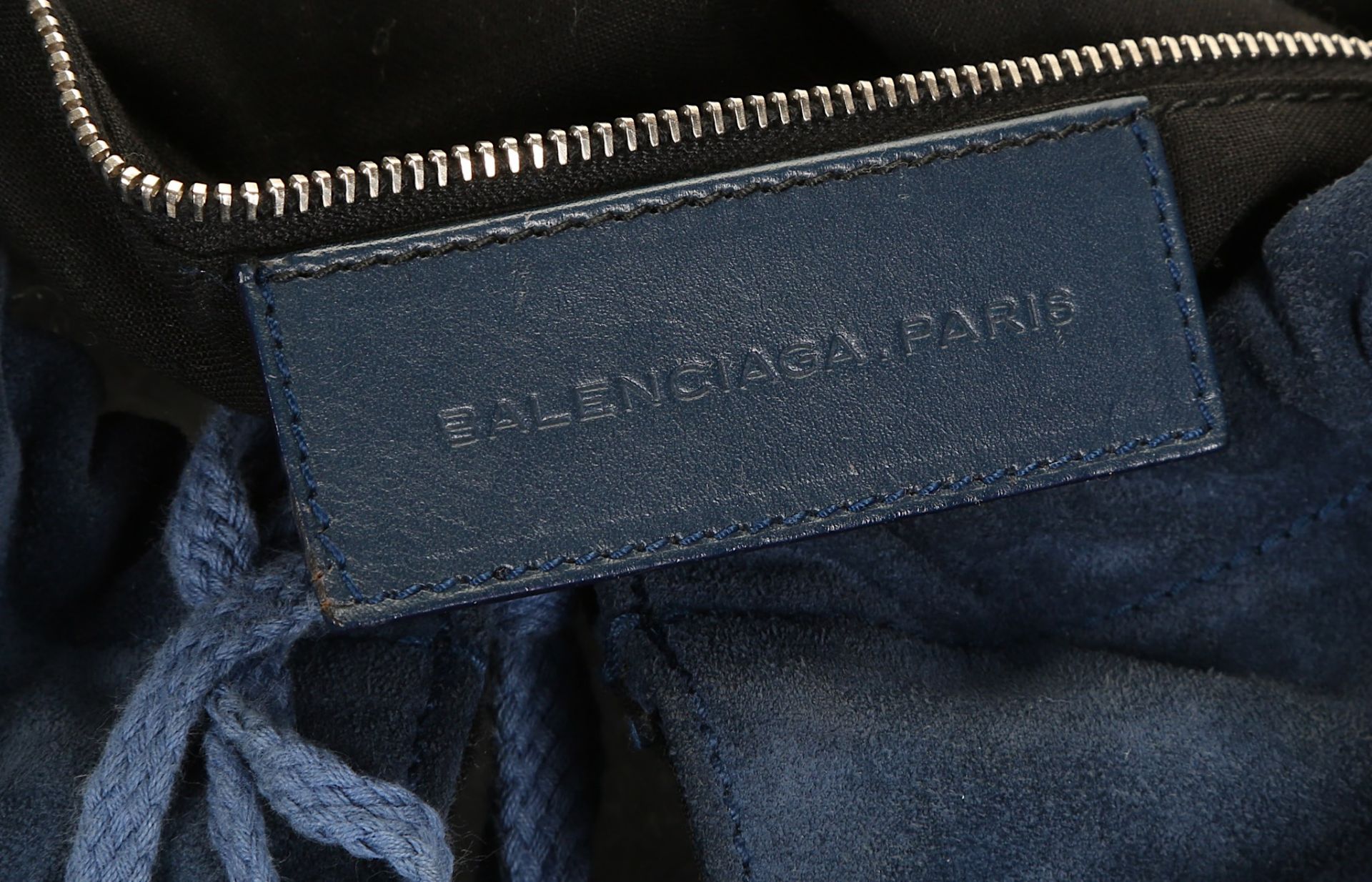 Balenciaga Blue Suede Militaire Shoulder Bag, c. 2 - Bild 6 aus 6