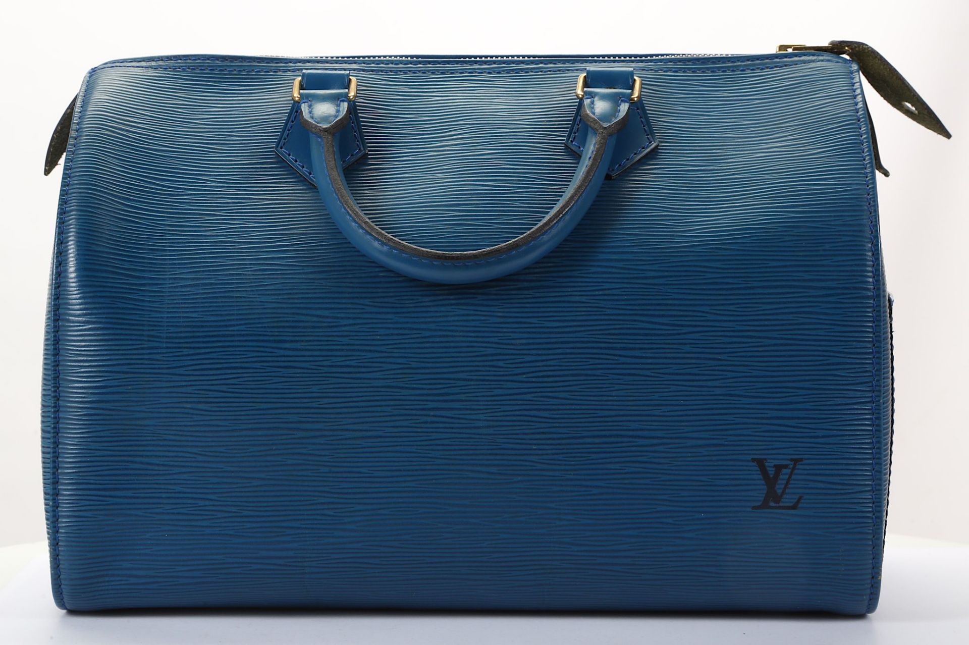 Louis Vuitton Blue Epi Speedy 30, c. 1993, 30cm wi - Bild 3 aus 5