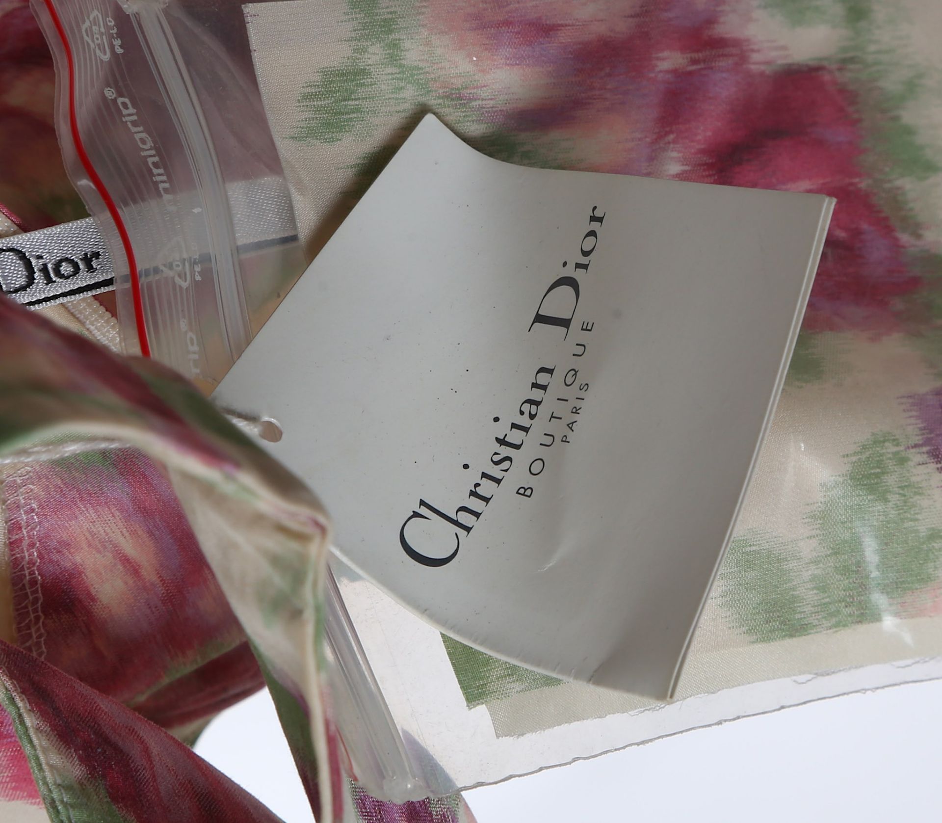 Christian Dior Boutique Cotton Silk Rose Print Out - Bild 10 aus 10