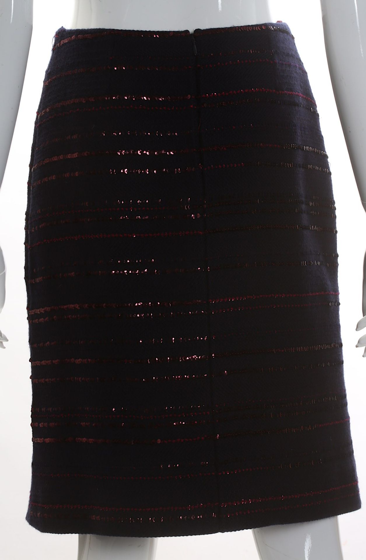Chanel Navy Wool and Sequin Skirt Suit, c. 2000, n - Bild 5 aus 7