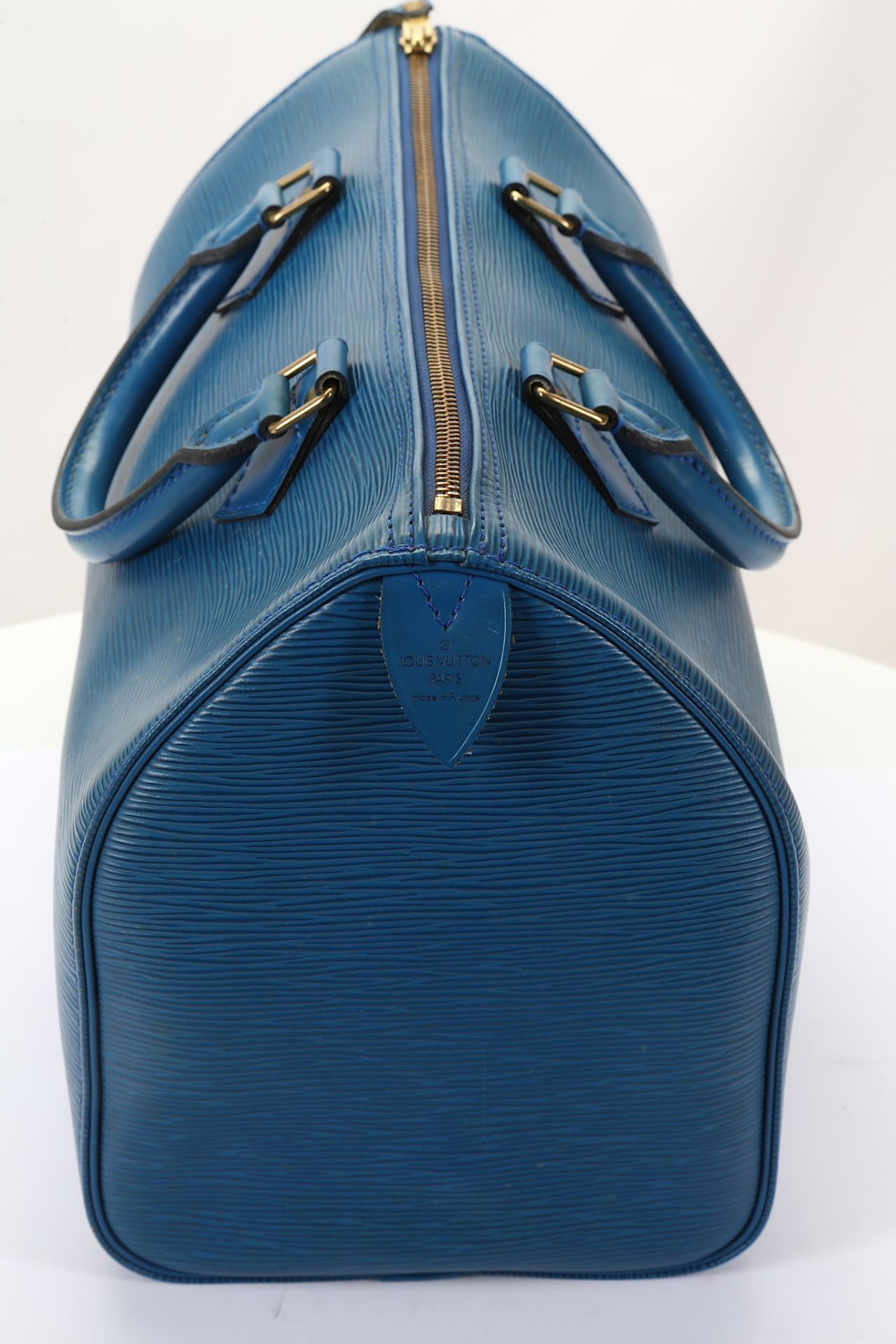 Louis Vuitton Blue Epi Speedy 30, c. 1993, 30cm wi - Bild 2 aus 5