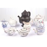 An interesting collection of English ceramic teawa