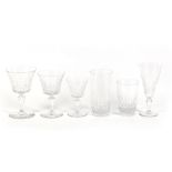 An extensive suite of Baccarat cut crystal glasswa