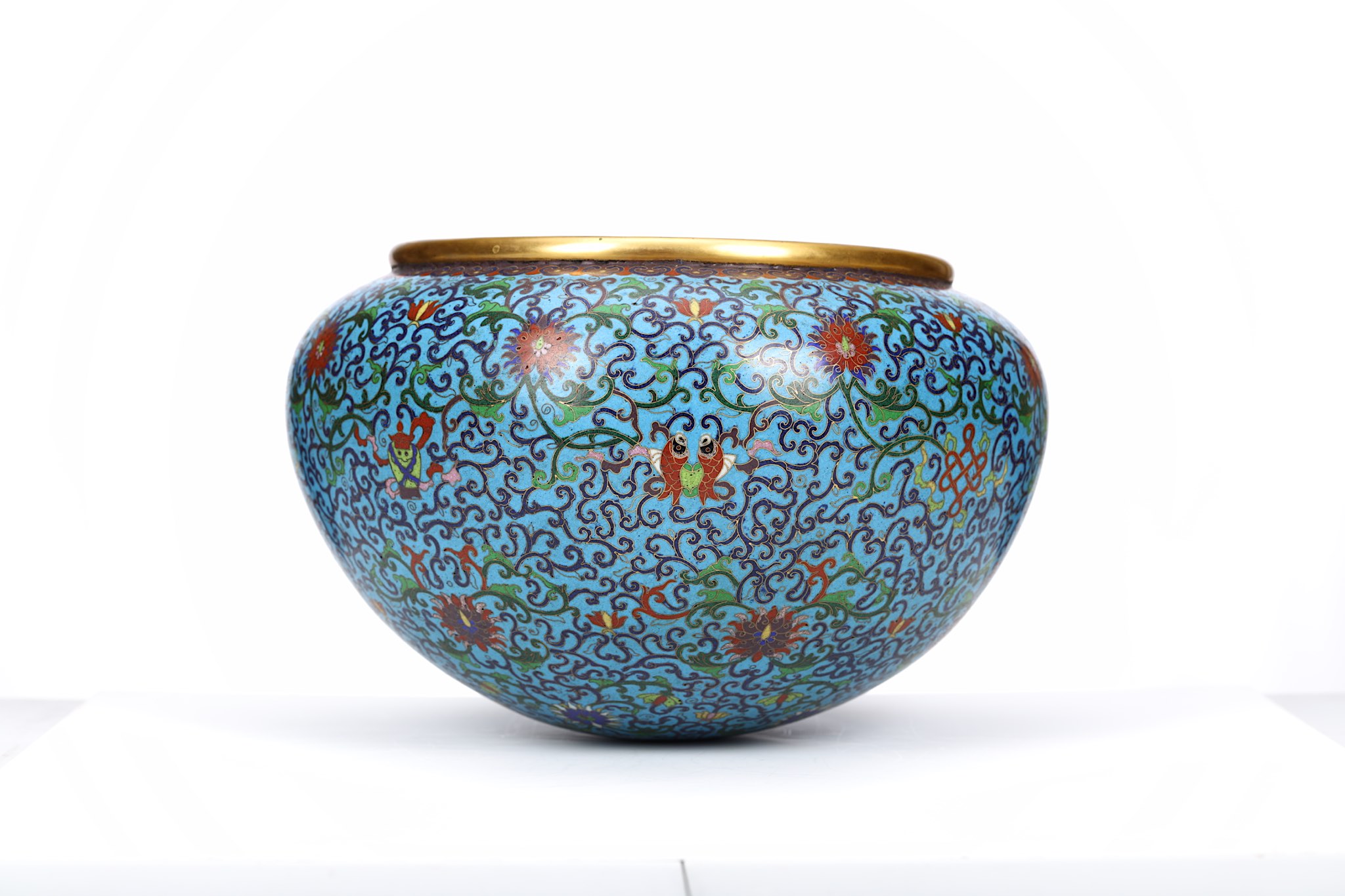 A Chinese cloisonne enamel alms bowl, 19th / 20th - Image 2 of 8