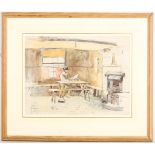 An interesting collection of framed watercolours, to include William Thomas Martin Hawksworth RI (