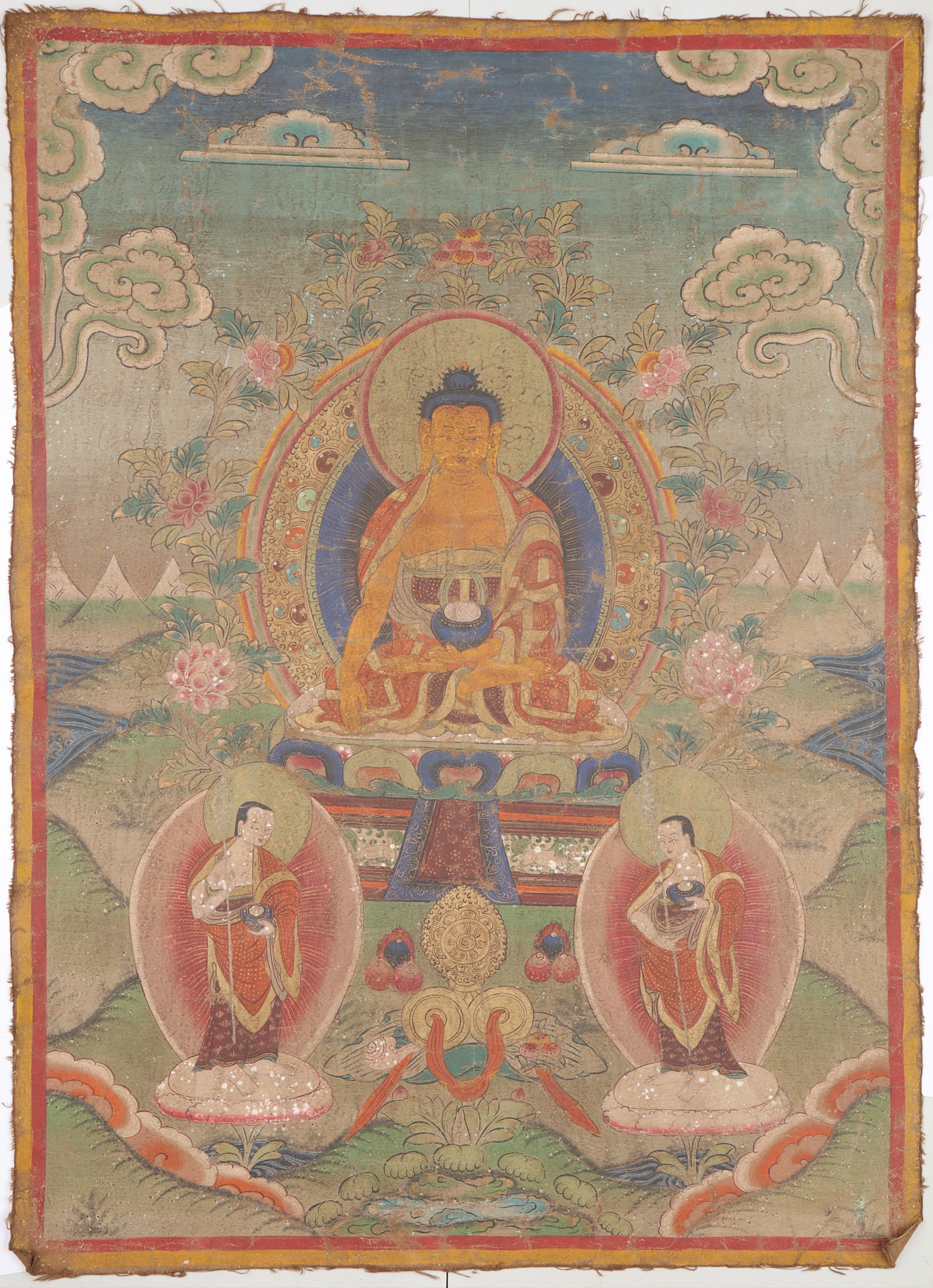 A Thangka painting, early 20th century, 64 x 45cm