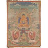 A Thangka painting, early 20th century, 64 x 45cm
