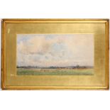 William Lee Hankey R.I., R.O.I. (British, 1869-1952), Field and Sky near Amberley, watercolour