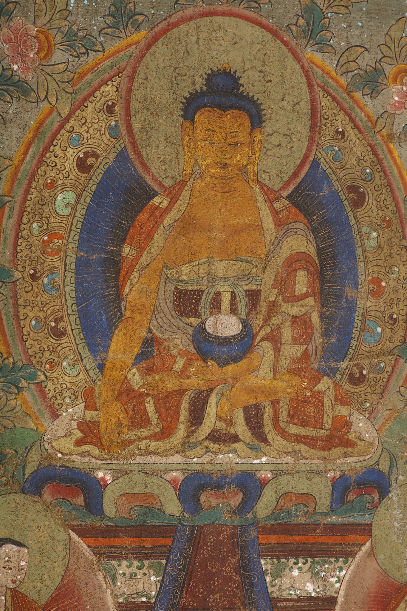 A Thangka painting, early 20th century, 64 x 45cm - Image 2 of 5