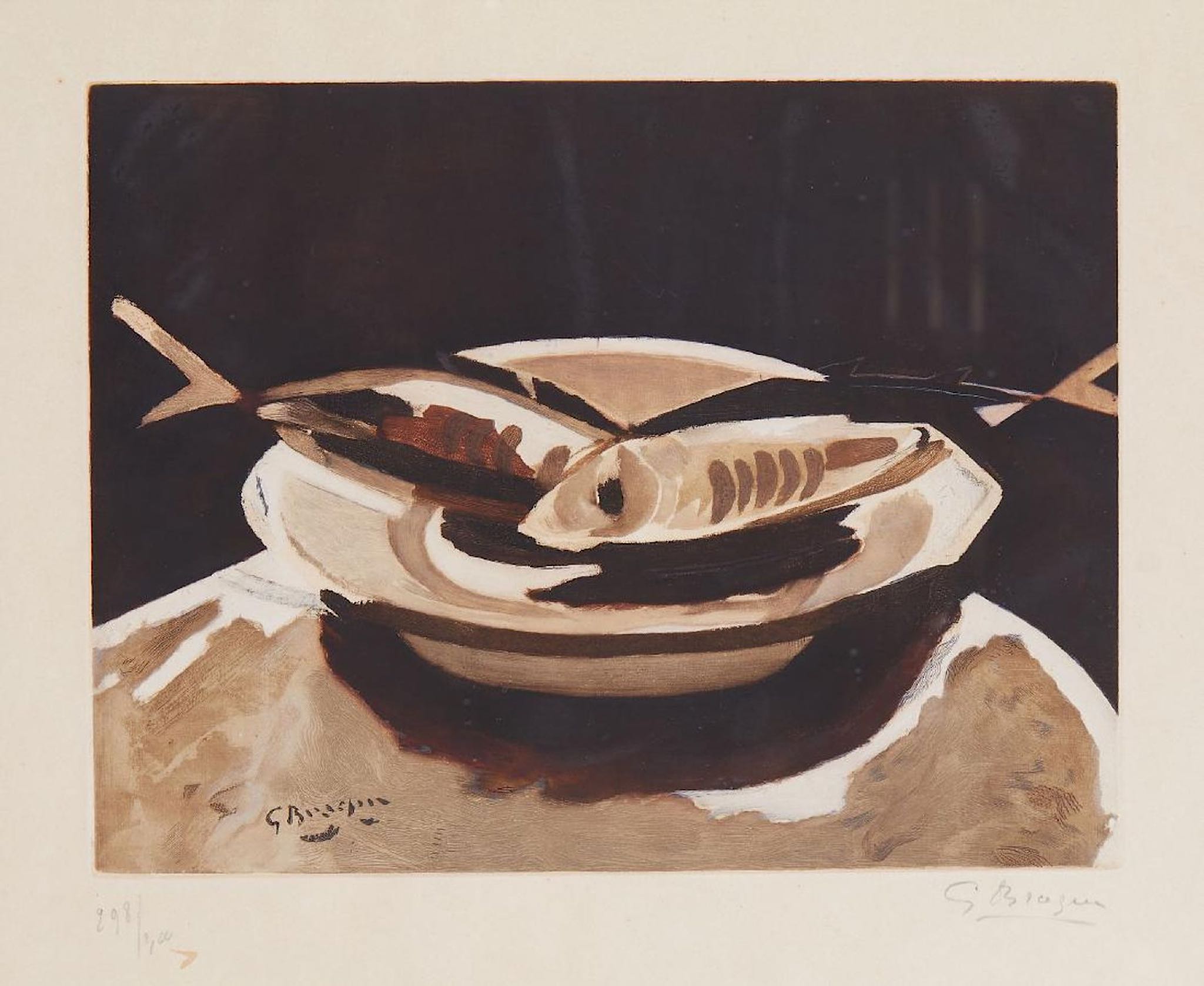 Braque (Georges)  Poisson, NUMBERED 298/300 on low