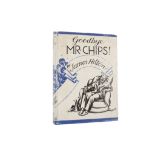 Hilton (James) Good-bye Mr Chips!, FIRST ENGLISH EDITION, signed by the author, bookplate, title