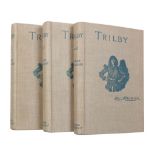 Du Maurier (George) Trilby, FIRST EDITION, 3 vol., original linen, blue lettering on upper cover and