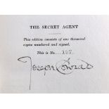 Conrad (Joseph) The Secret Agent. A Drama in Three Acts, FIRST EDITION, NUMBER 107 OF 1000 COPIES,