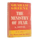 Greene (Graham) The Ministry of Fear. A Novel, FIRST EDITION, bookplates, original yellow cloth with