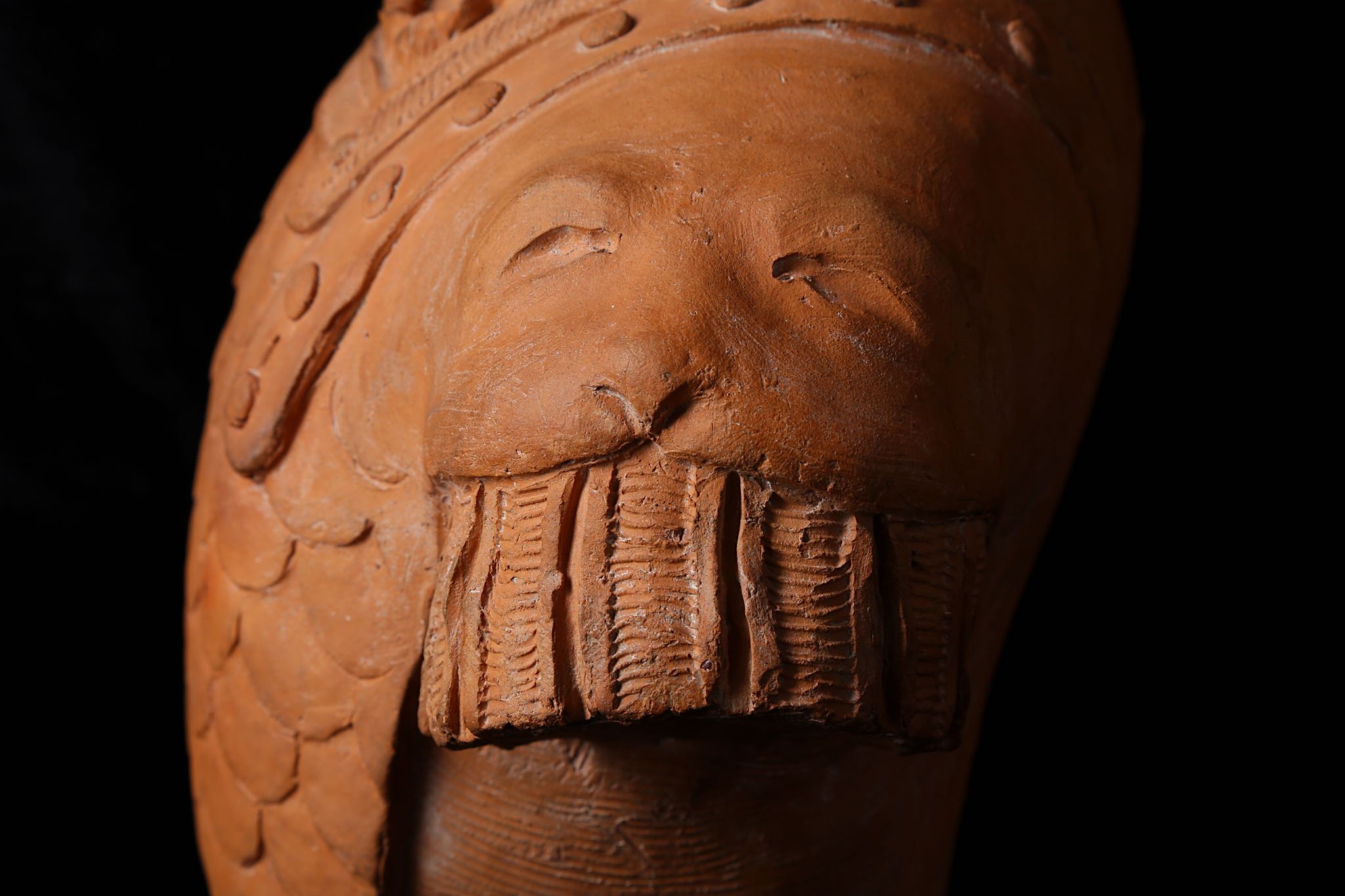 A TERRACOTTA BUST OF A SOLDIER, PROBABLY SOUTH NETHERLANDISH, 17TH CENTURY the hand modelled bust - Image 8 of 10