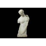 GIUSEPPE VACCA (ITALIAN, 1803-1871): A LARGE WHITE MARBLE FIGURE OF PSYCHE OF CAPUA OR '