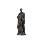 AFTER THE ANTIQUE: AN EARLY 19TH CENTURY BRONZE FIGURE OF THE MATTEI CERES the standing figure