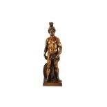 AFTER JACOPO SANSOVINO (ITALIAN, 1486-1570): AN 18TH CENTURY ITALIAN BRONZE FIGURE OF MARS the