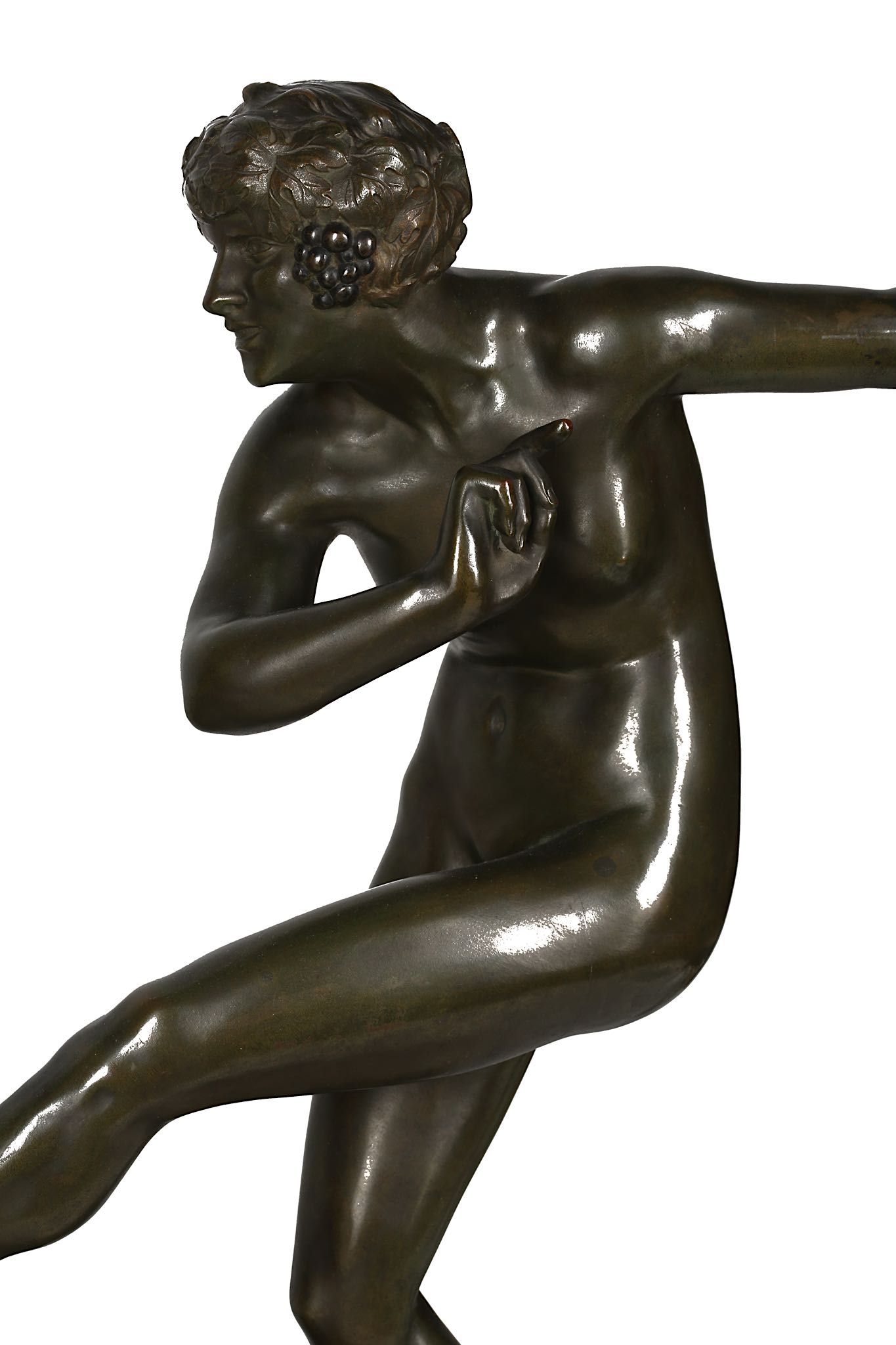 MAURICE GUIRAUD-RIVIÈRE (FRENCH, B.1881): A LARGE EARLY 20TH CENTURY BRONZE FIGURAL GROUP OF A - Image 4 of 11