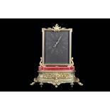 JEAN EUGENE ROBERT HOUDIN: A RARE 19TH CENTURY FRENCH GILT BRONZE AND GLASS MYSTERY CLOCK WITH