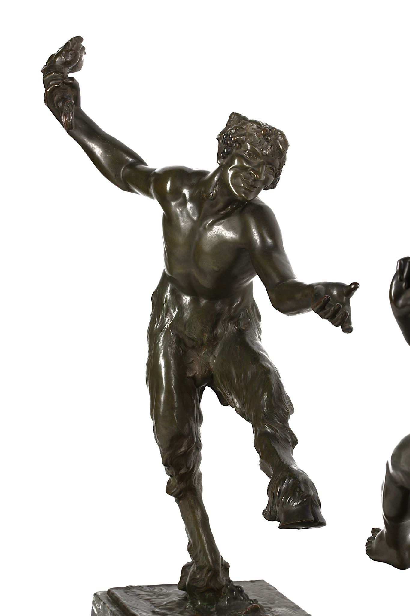 MAURICE GUIRAUD-RIVIÈRE (FRENCH, B.1881): A LARGE EARLY 20TH CENTURY BRONZE FIGURAL GROUP OF A - Image 7 of 11