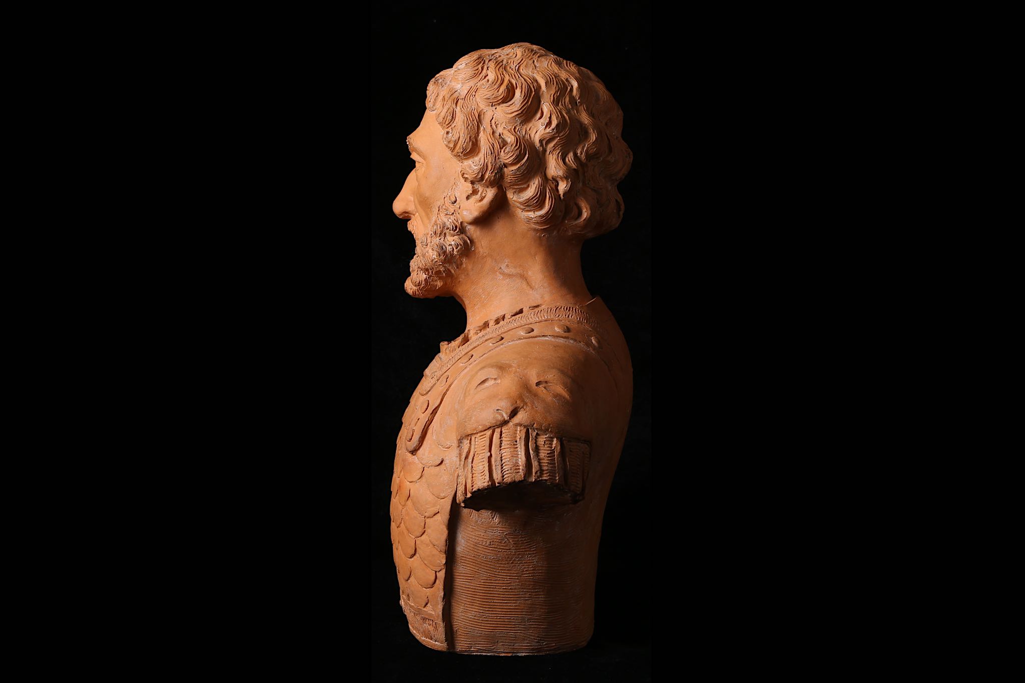 A TERRACOTTA BUST OF A SOLDIER, PROBABLY SOUTH NETHERLANDISH, 17TH CENTURY the hand modelled bust - Image 3 of 10