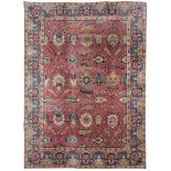 A FINE SIGNED TABRIZ CARPET, NORTH-WEST PERSIA approx: 10ft.10in. x 7ft.10in.(329cm. x 238cm.)