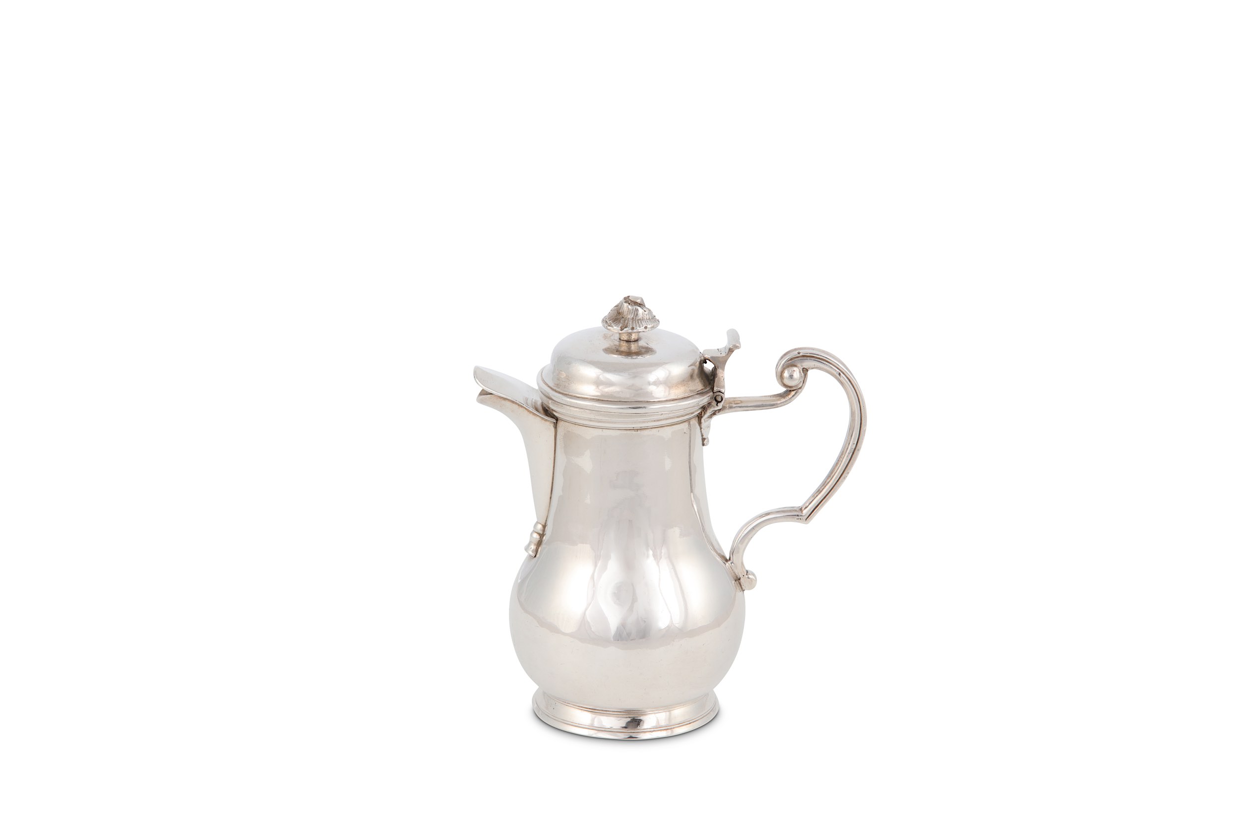 An 18th century French Louis XV silver milk jug, R