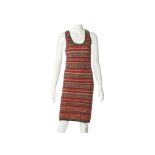 Missoni Red Striped Summer Dress, in shades of bla