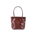 Mulberry Oxblood Congo Leather Tote, 1990s, 35cm w