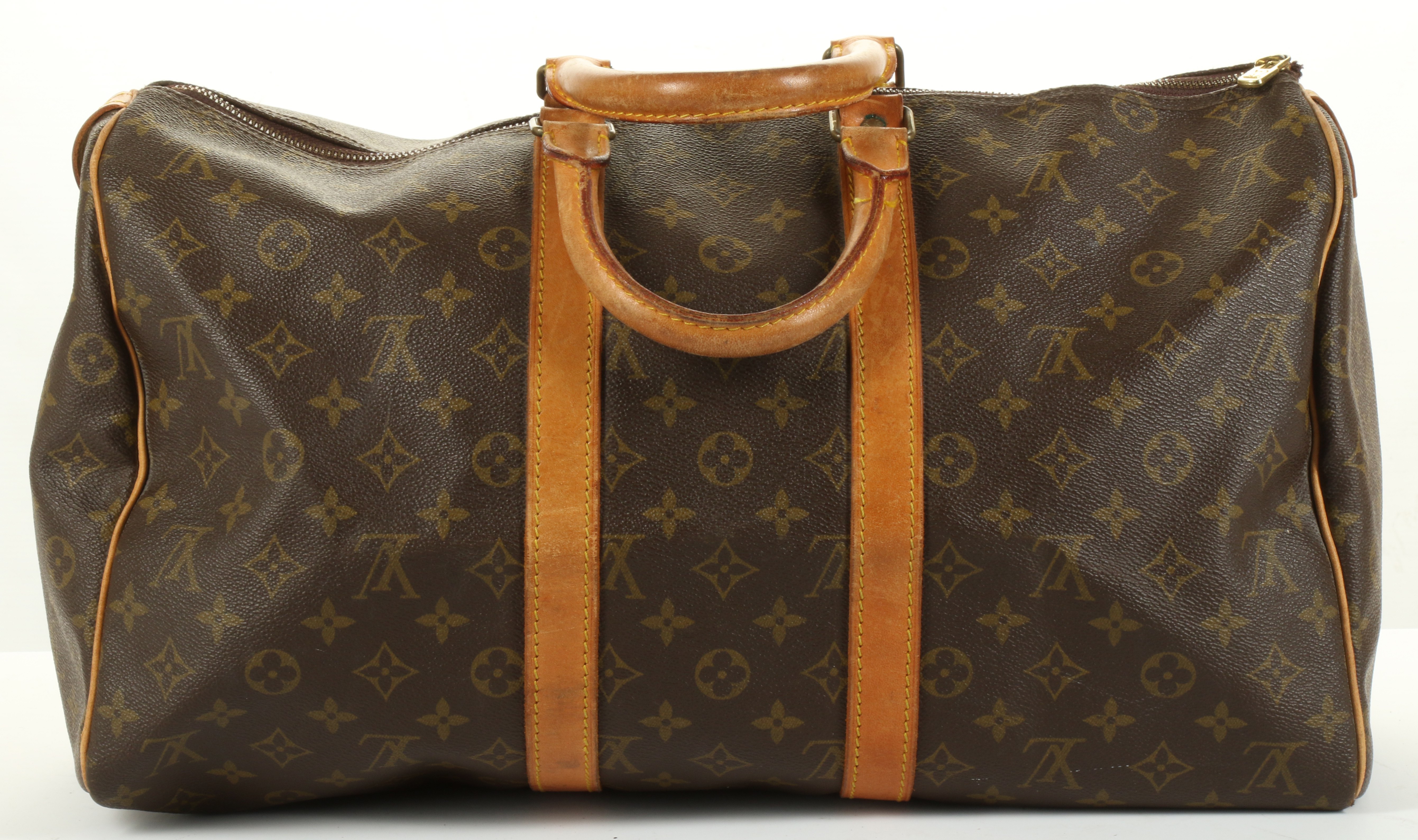 Louis Vuitton Keepall Bandouliere 45, c. 1984 (date code is faint), monogram canvas with leather - Image 3 of 6