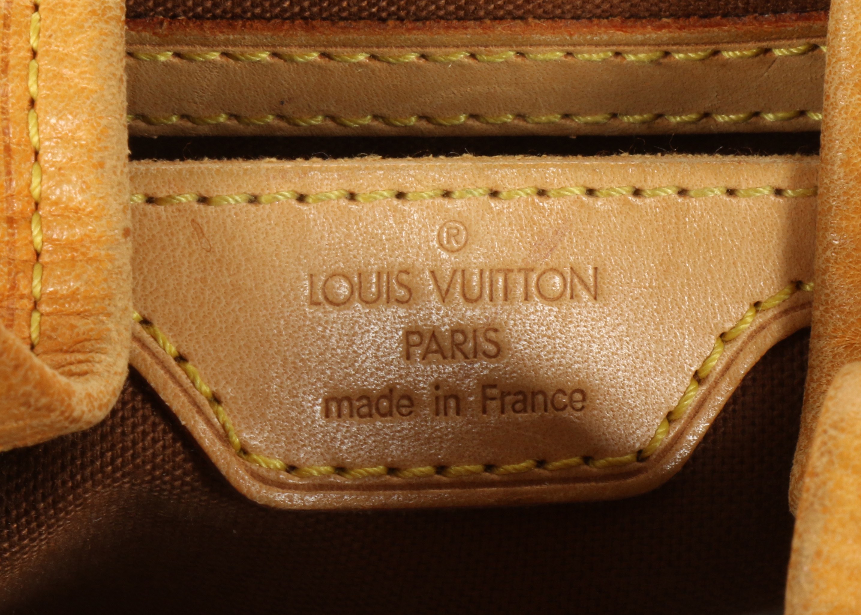 Louis Vuitton Montsouris Backpack, c. 1997, monogram canvas with leather trim and gold tone - Image 6 of 6