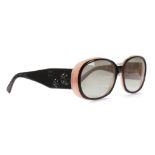 Chanel Pink and Black Sunglasses, camellia details