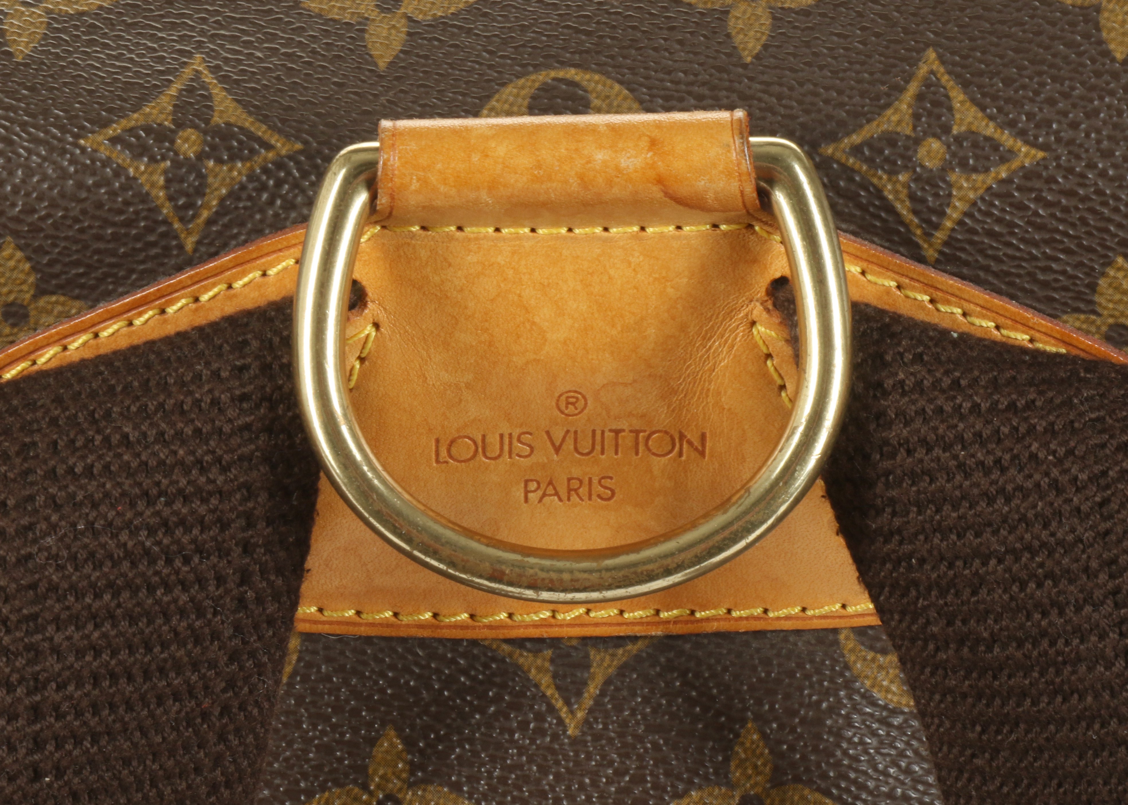 Louis Vuitton Montsouris Backpack, c. 1997, monogram canvas with leather trim and gold tone - Image 3 of 6