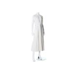 Victoria Beckham White Gown, of loose cross-over d