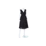 Diane Von Furstenberg Black Lace Wrap-Around Dress