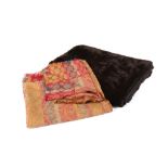 Mulberry Chestnut Brown Faux Fur Stole, 48cm x 137