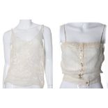 Three Chloe Tops, to include a cream cotton silk t