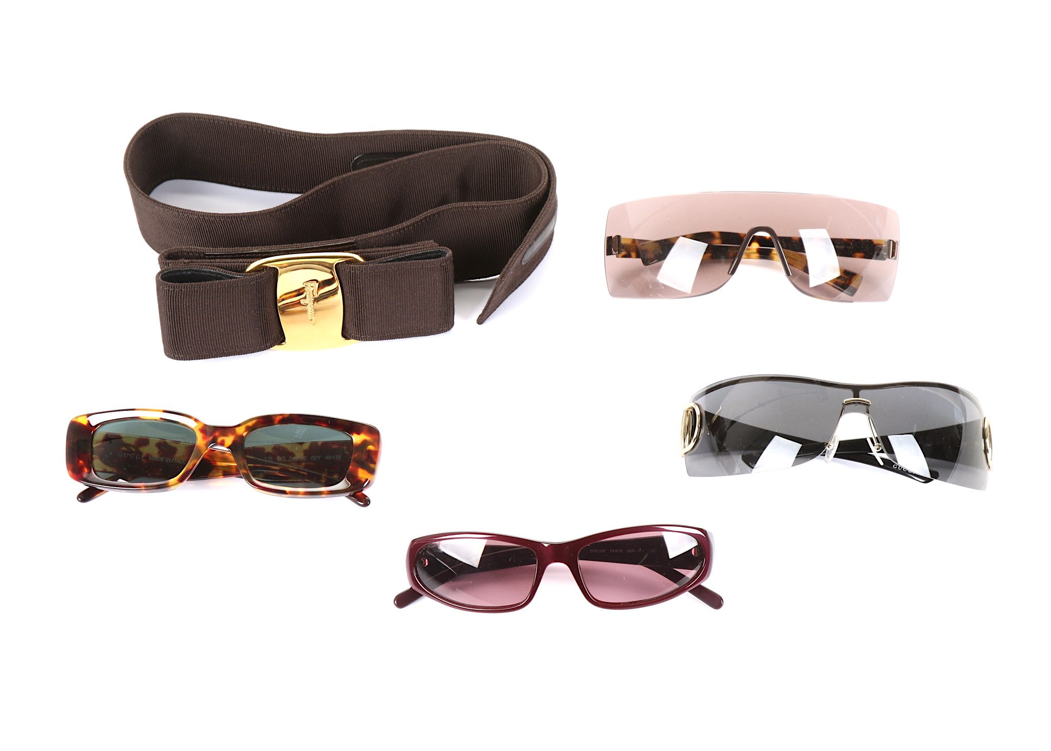 Four Pairs of Designer Sunglasses, to include Prad