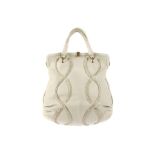 Bottega Veneta Cream Leather Handbag, cream leathe