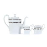 Hermes 'Chaine d'Ancre' Tea Set, white porcelain w