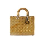 Christian Dior Gold Cannage Large Lady Dior, c. 20